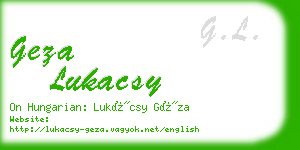 geza lukacsy business card